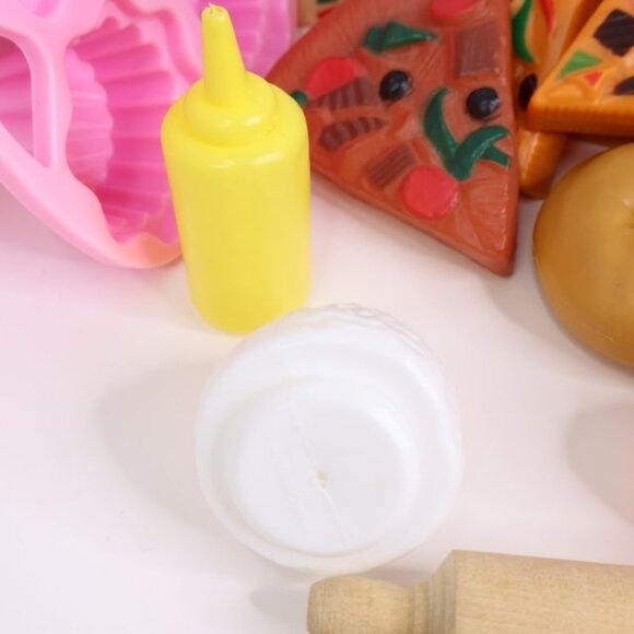 Lot of Childrens Pretend Play Kitchen Food Fruits Vegetables Pizza Utensils Kids - Picture 12 of 14